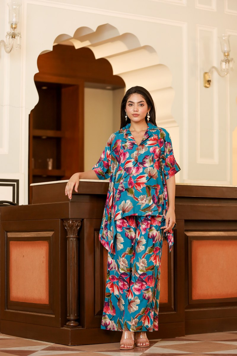 Glamourous Garnet Rayon Coord Set