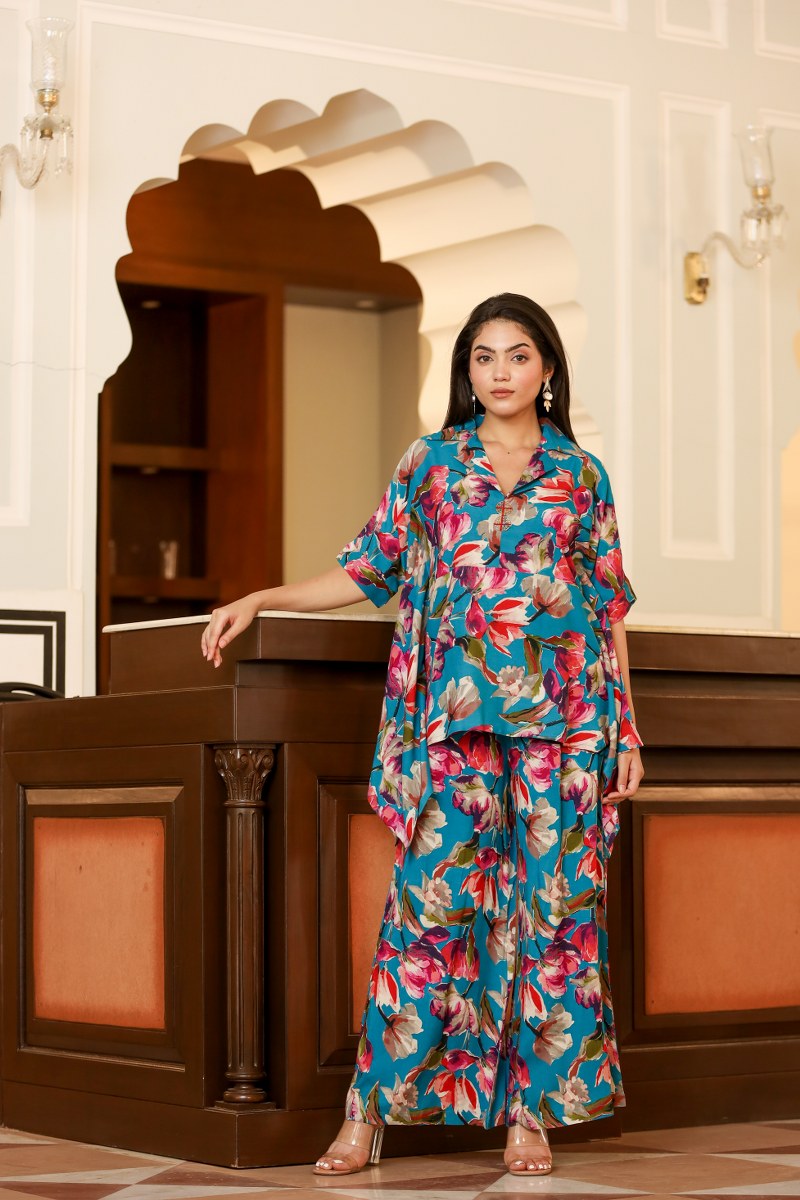 Glamourous Garnet Rayon Coord Set