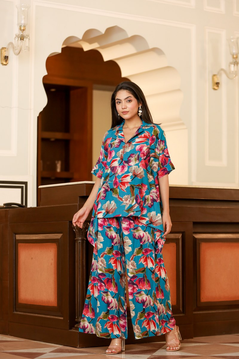 Glamourous Garnet Rayon Coord Set