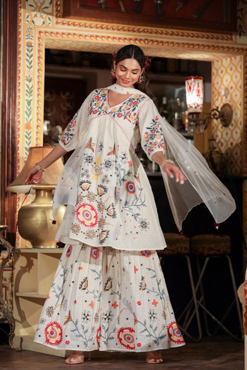 Ethinic Embroidered Whites