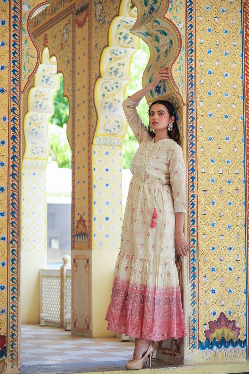 Stylish White Long Dress for Women