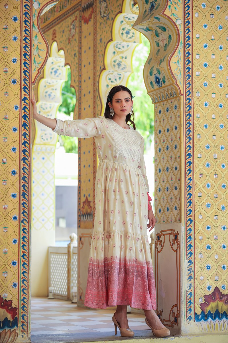Stylish White Long Dress for Women