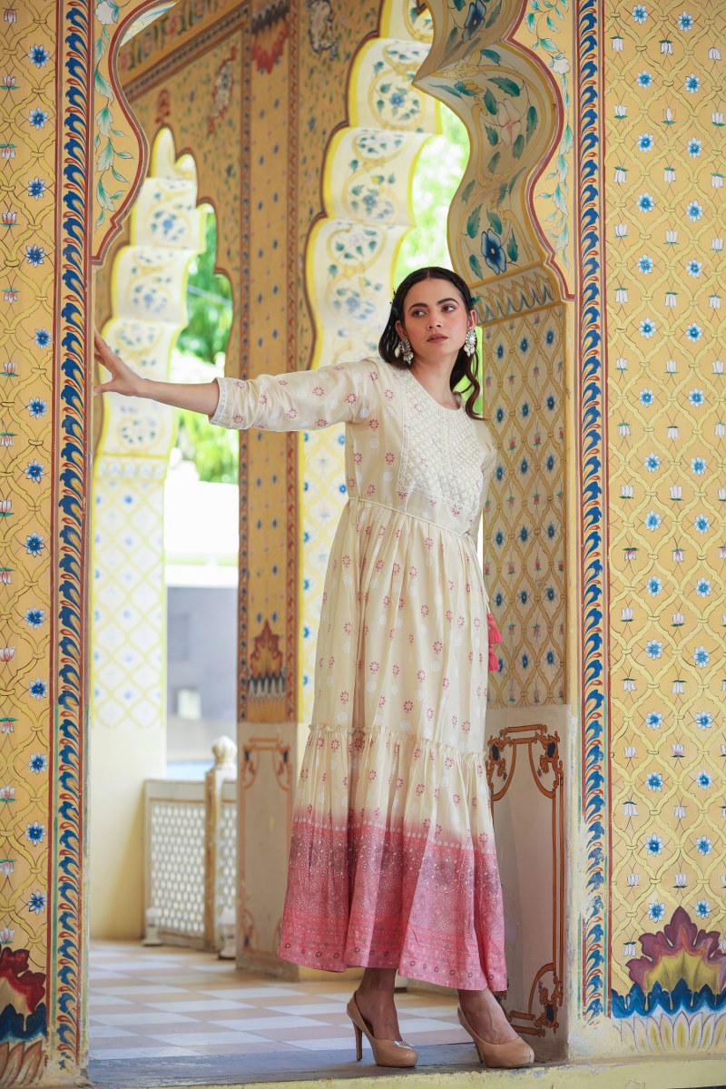 Stylish White Long Dress for Women