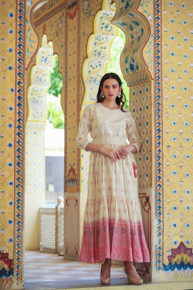 Stylish White Long Dress for Women