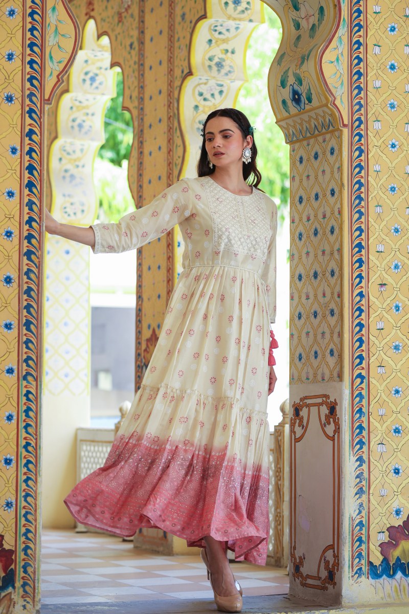 Stylish White Long Dress for Women