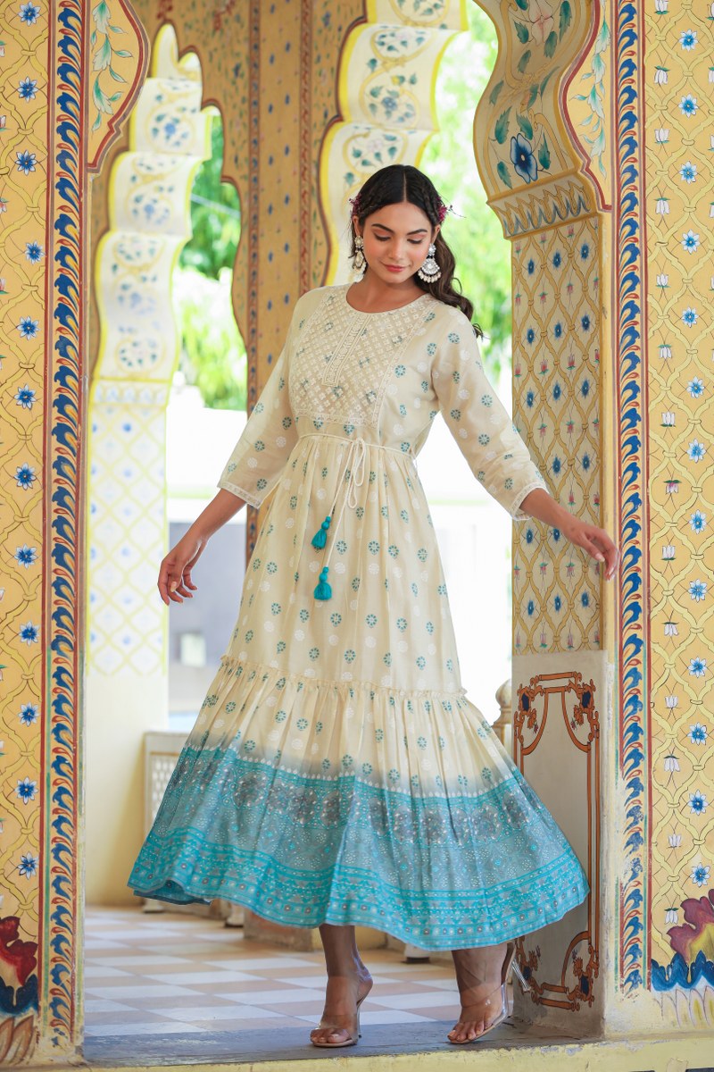 Stylish White Long Dress for Women