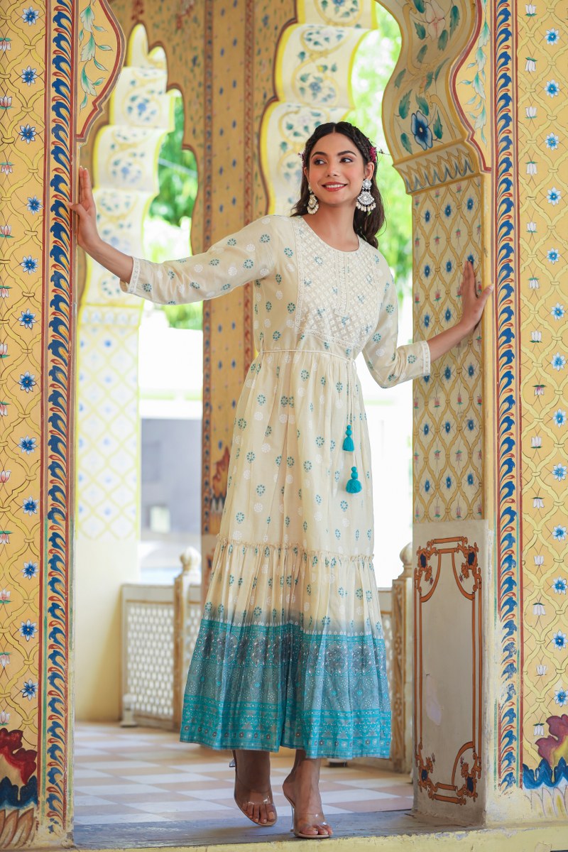 Stylish White Long Dress for Women