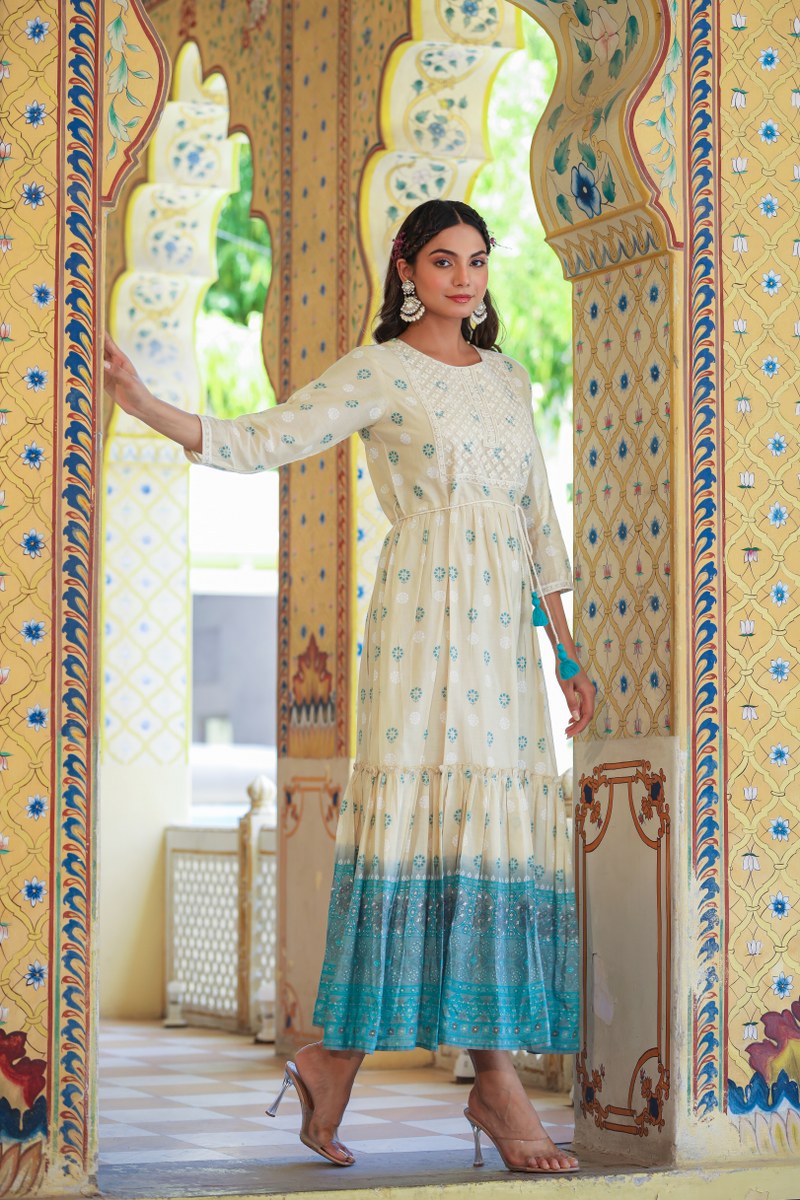 Stylish White Long Dress for Women