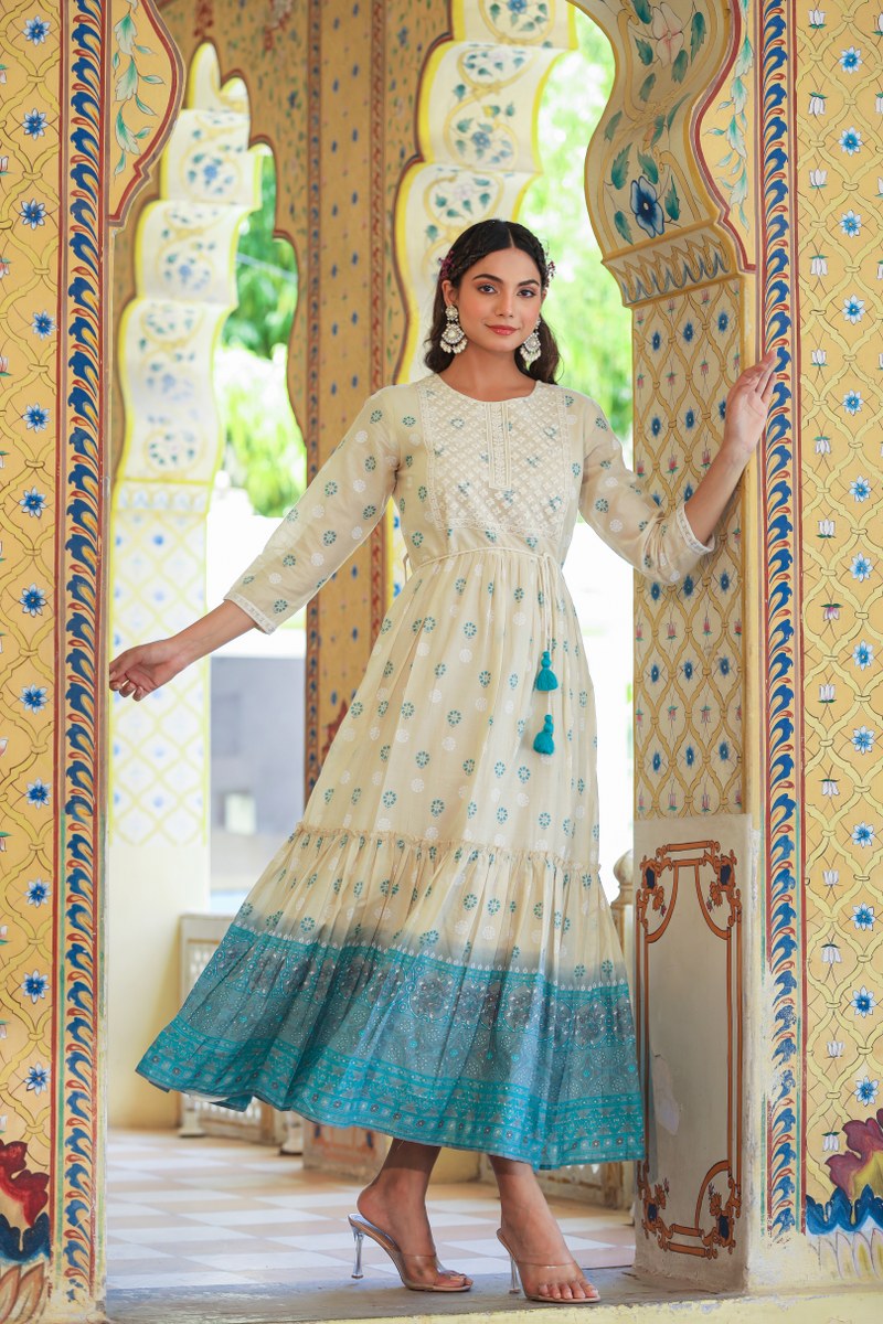Stylish White Long Dress for Women