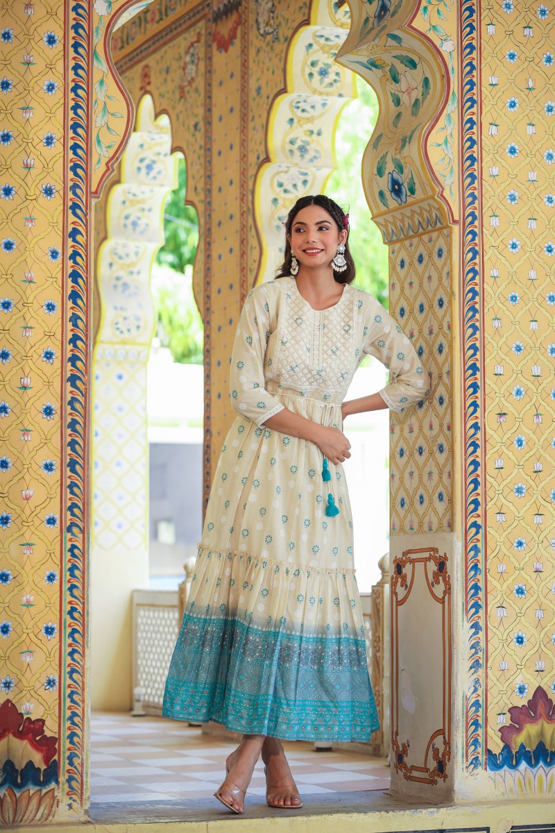Stylish White Long Dress for Women