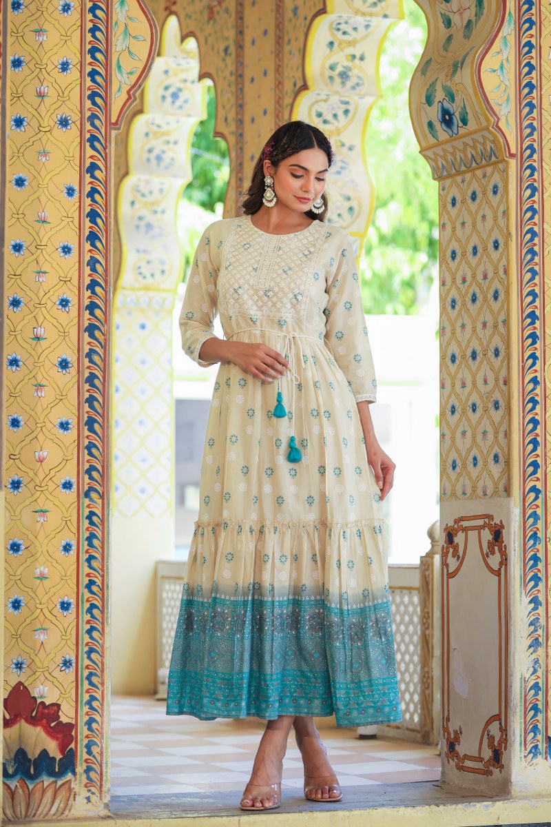 Stylish White Long Dress for Women