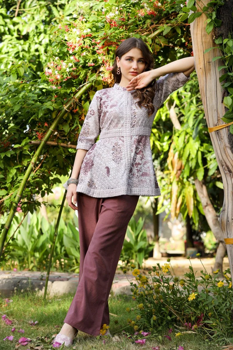 Classic MaroonMingle, GrayMatch, Coord Set