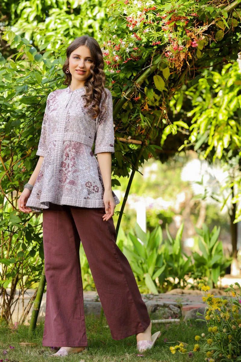 Classic MaroonMingle, GrayMatch, Coord Set