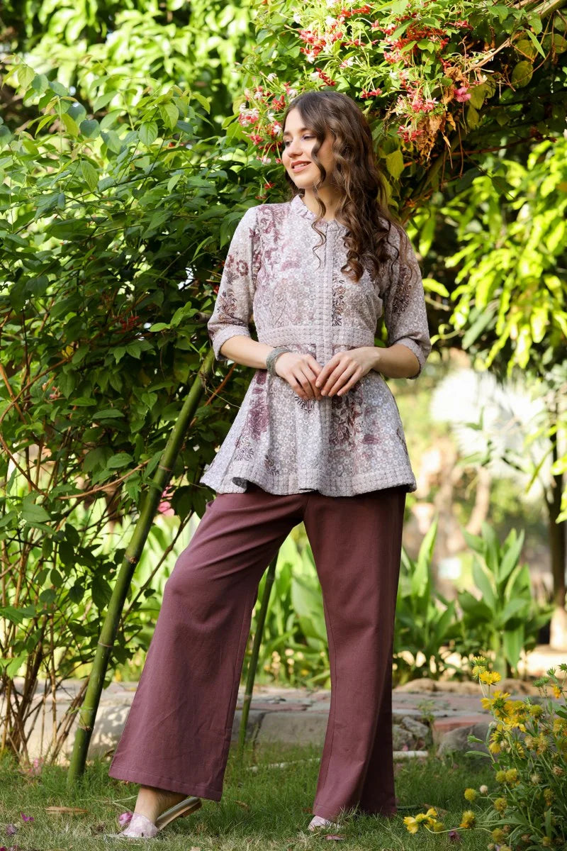 Classic MaroonMingle, GrayMatch, Coord Set