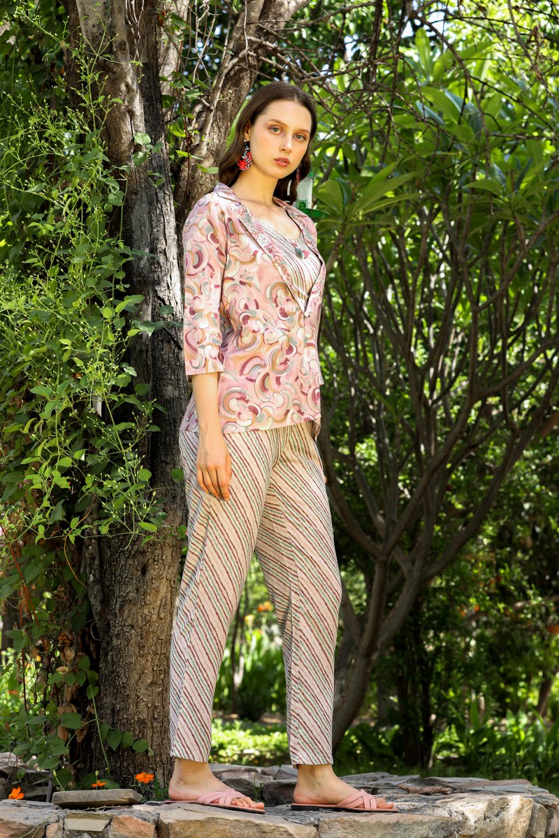 Coord Set With Jacket