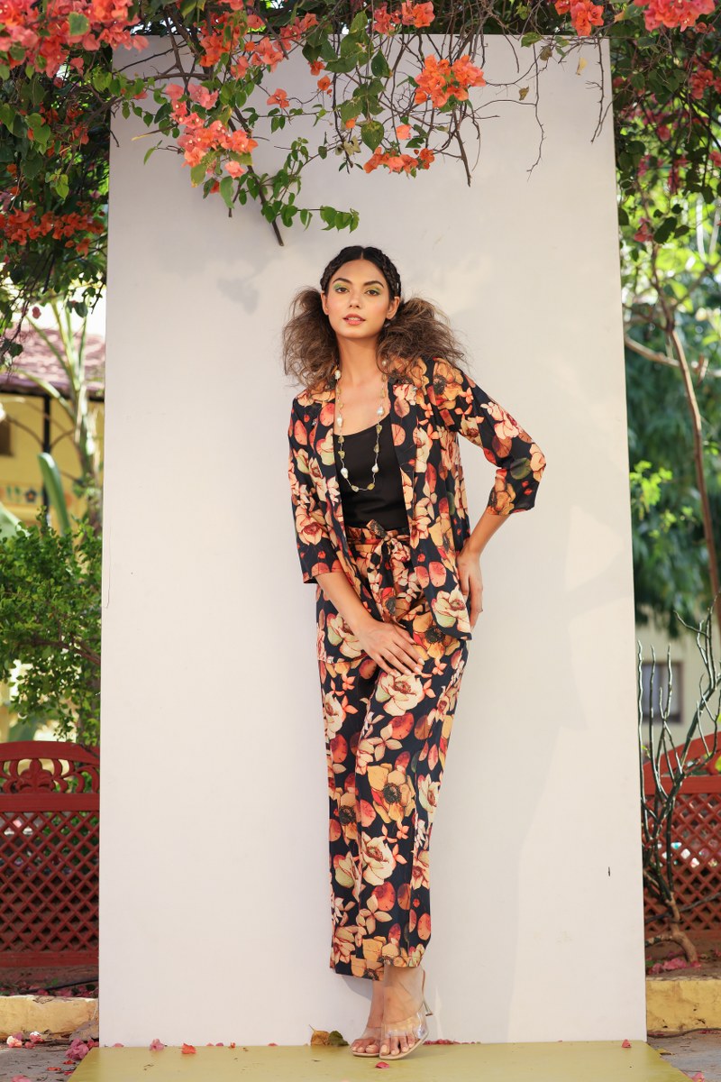 Fabulous Flora Print Rayon Coord Set😍