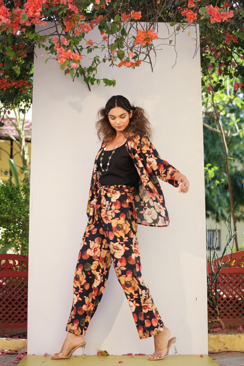 Fabulous Flora Print Rayon Coord Set😍