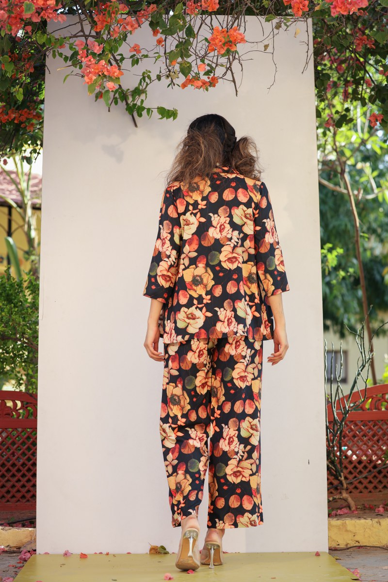 Fabulous Flora Print Rayon Coord Set😍