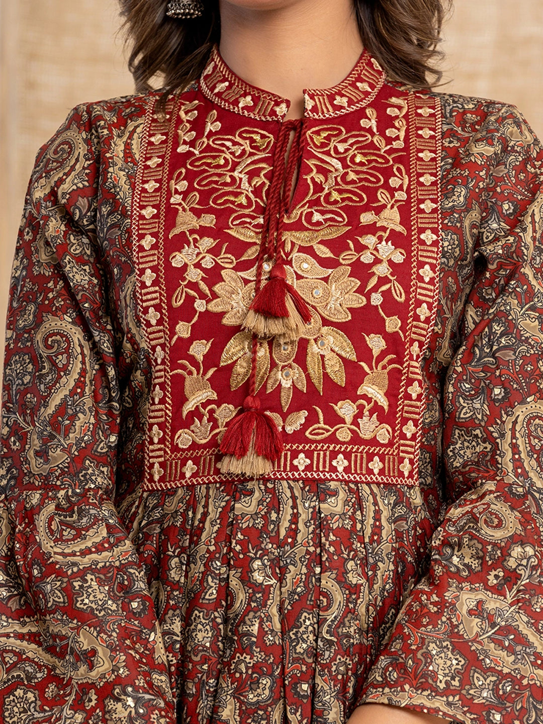 maroon muse cotton short dress