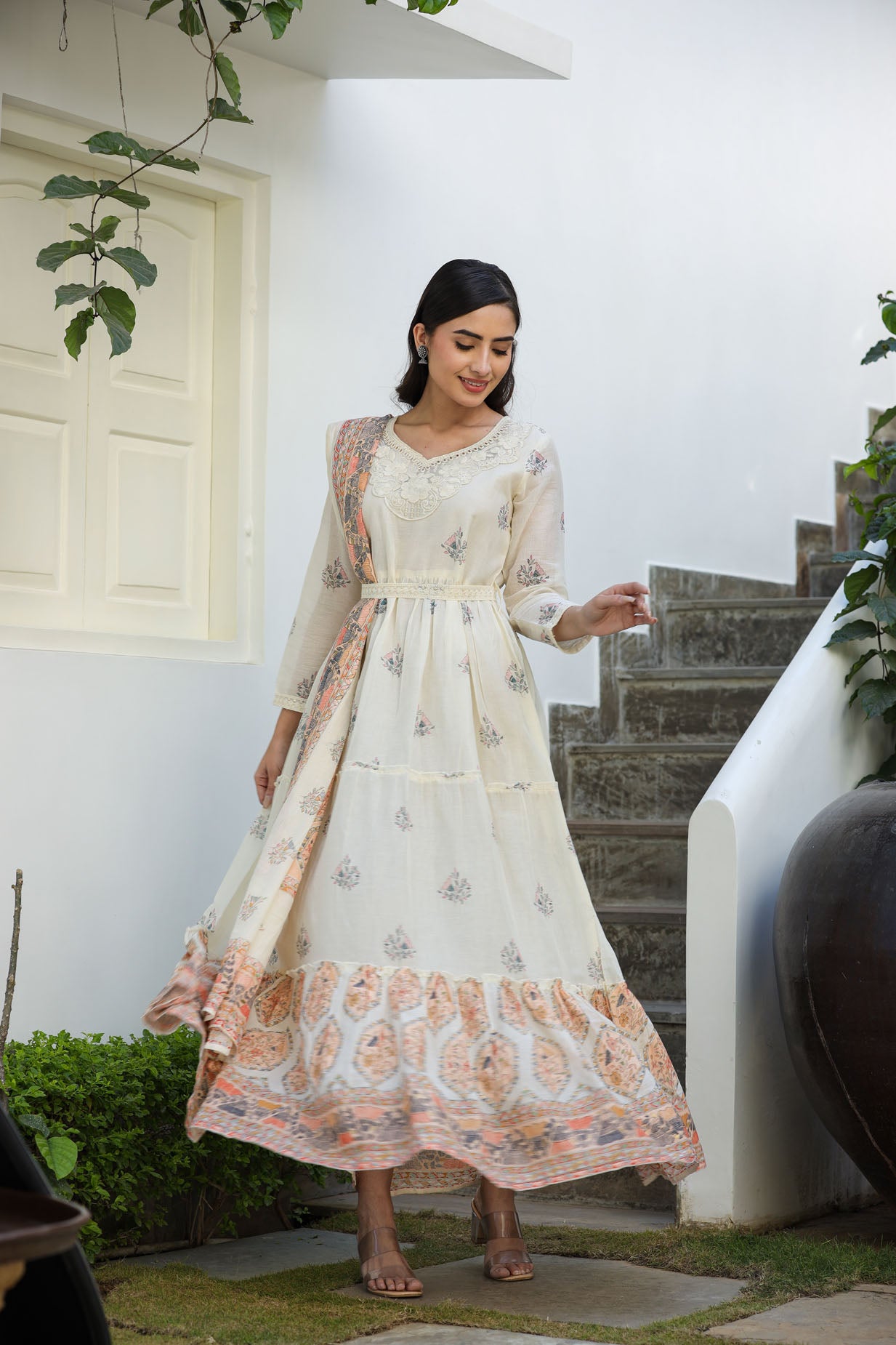 Luminous White Couture Long Gown🤩
