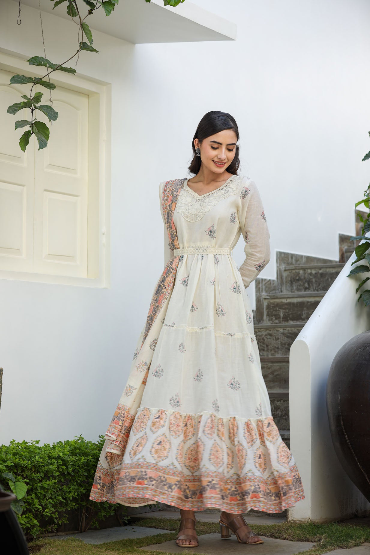 Luminous White Couture Long Gown🤩
