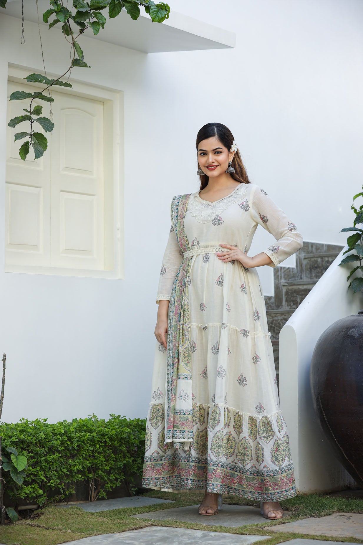 Luminous White Couture Long Gown🤩
