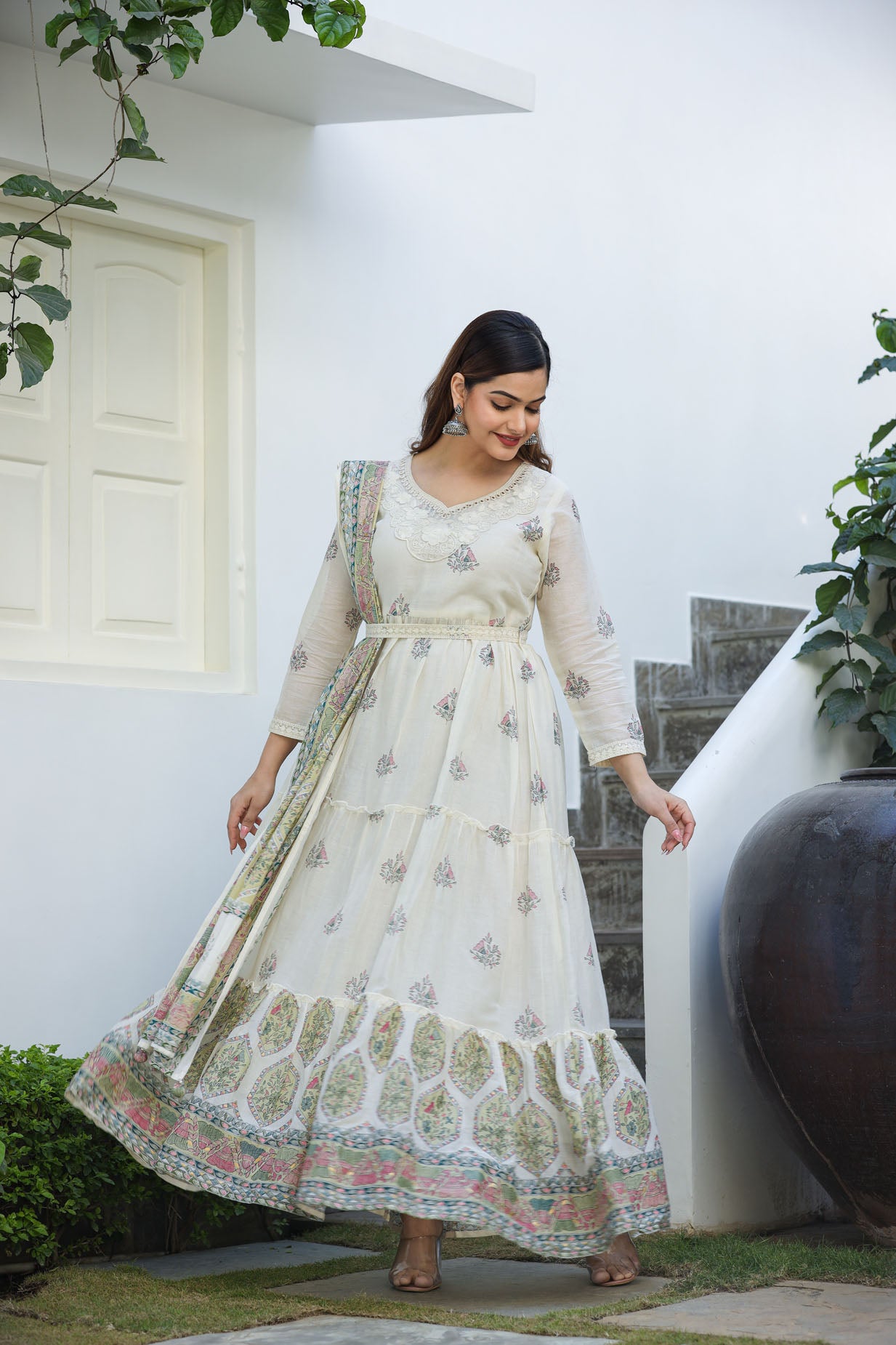 Luminous White Couture Long Gown🤩
