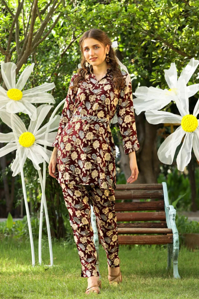 Black Forest Leafy Coord Set
