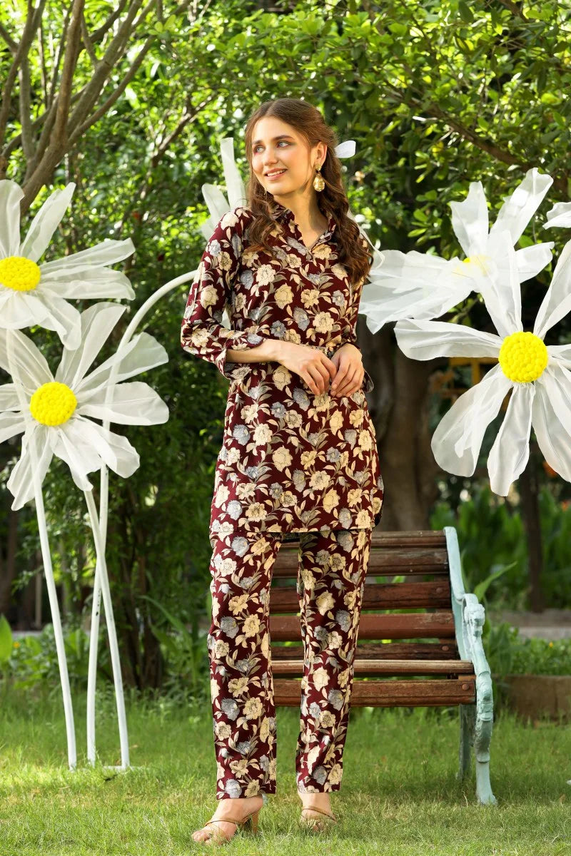 Black Forest Leafy Coord Set