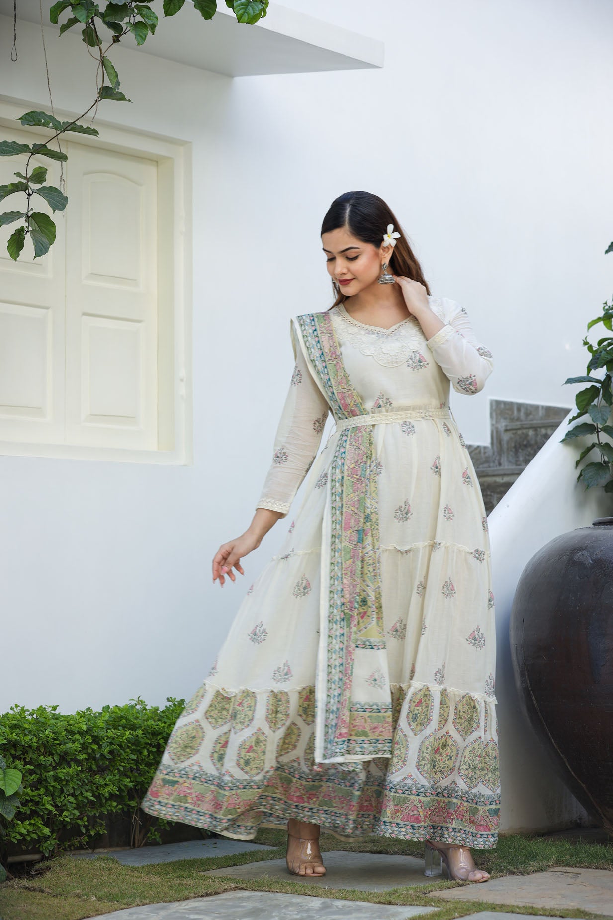 Luminous White Couture Long Gown🤩