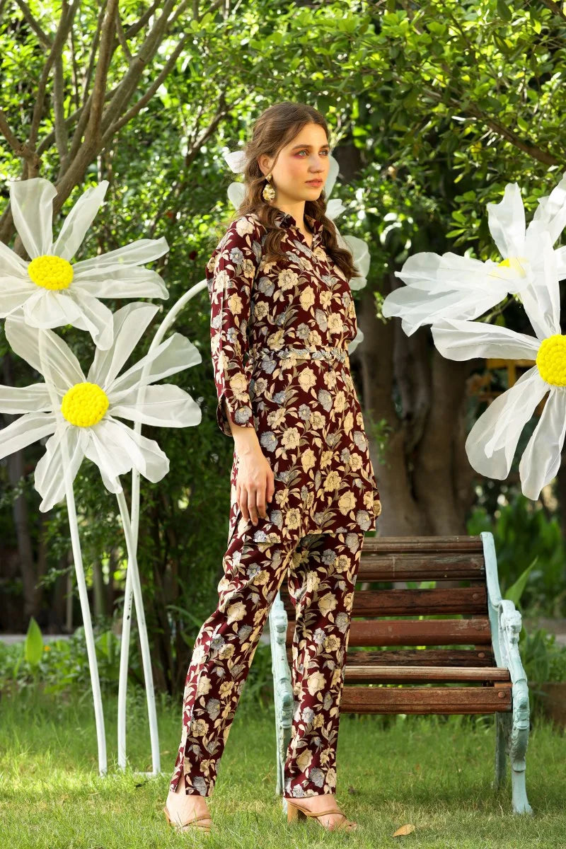 Black Forest Leafy Coord Set
