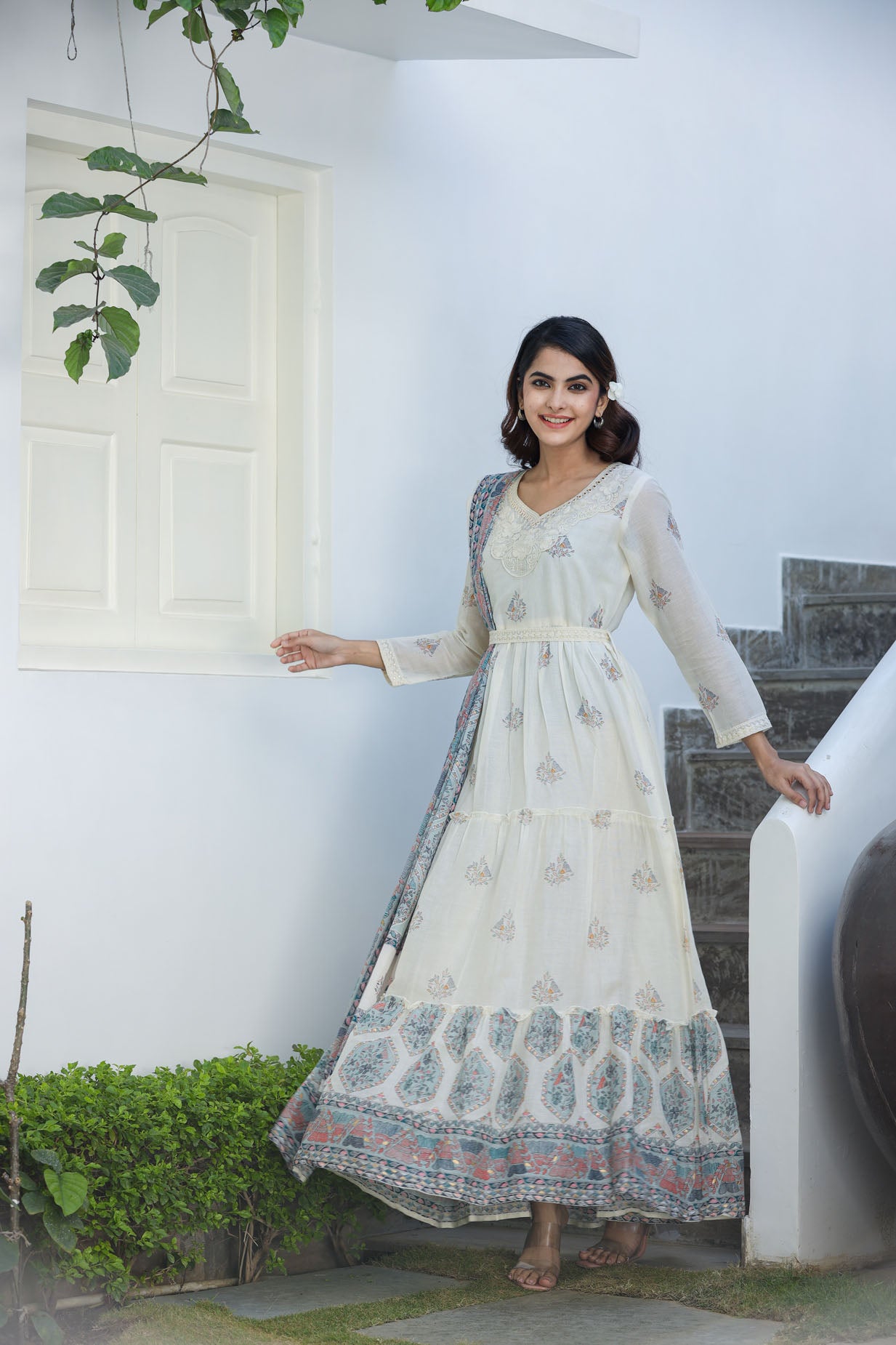 Luminous White Couture Long Gown🤩