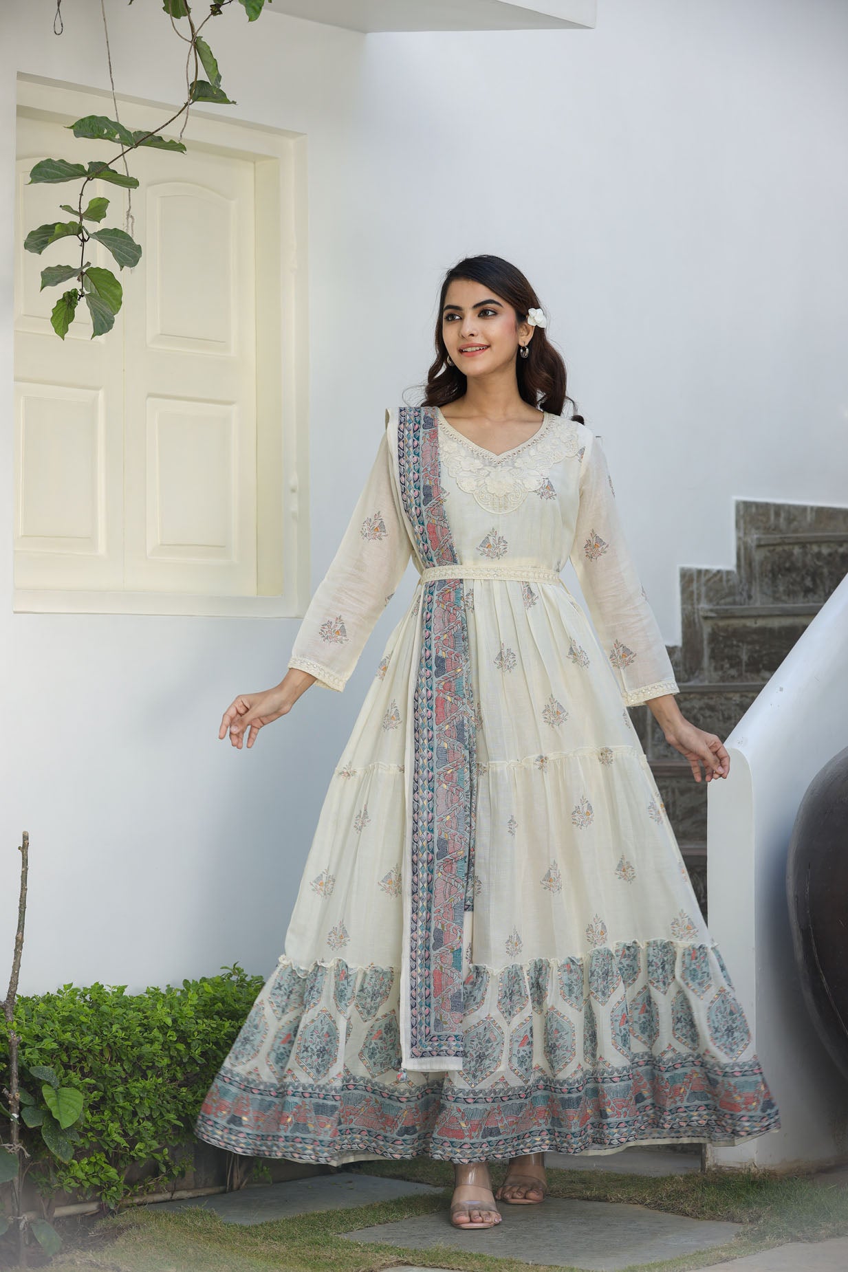 Luminous White Couture Long Gown🤩