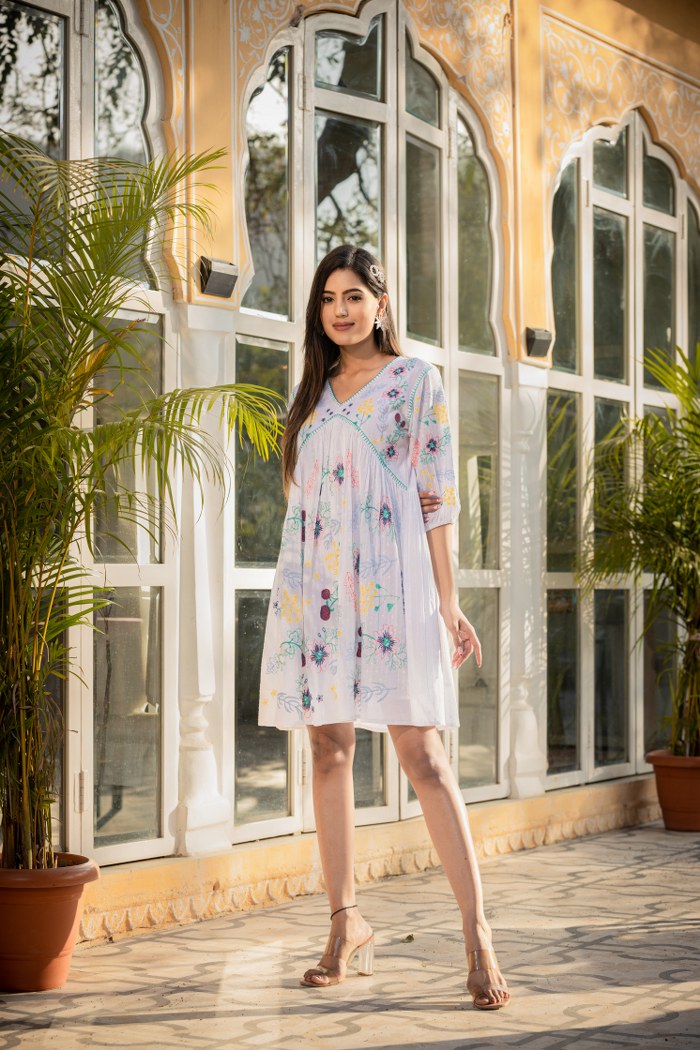 Loveable White Shorts Dress