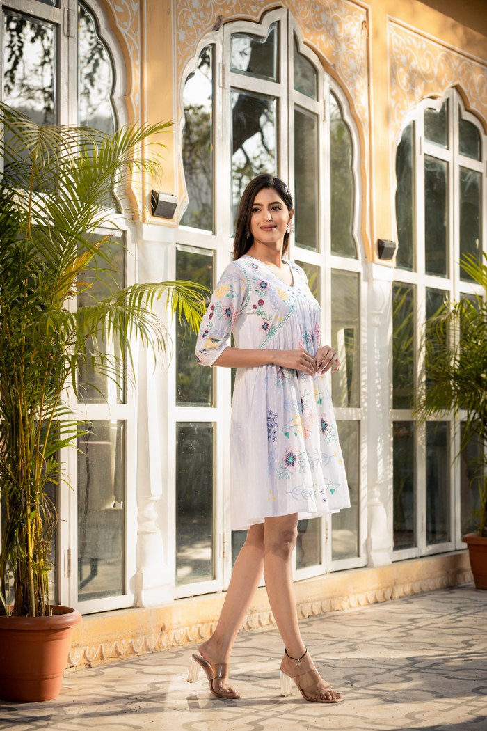Loveable White Shorts Dress