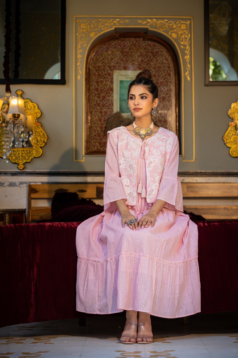Stylish Pink Long gown