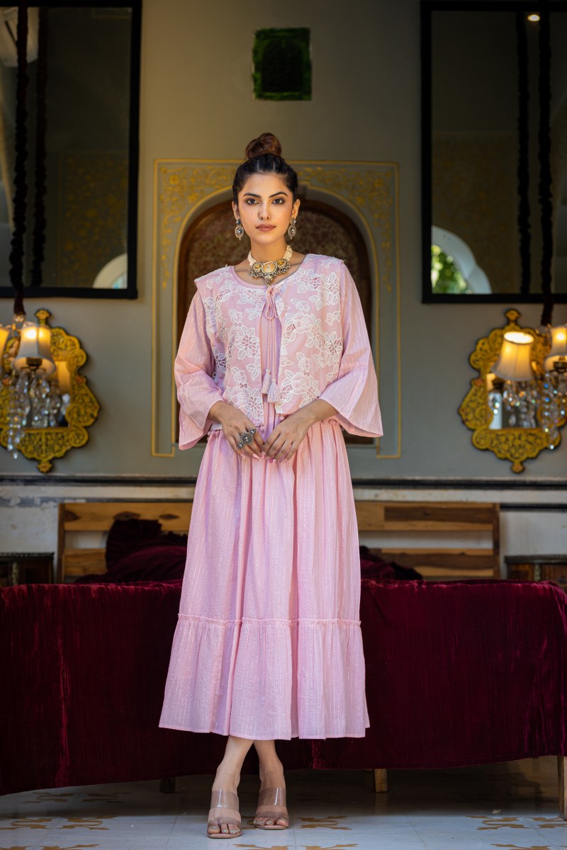 Stylish Pink Long gown