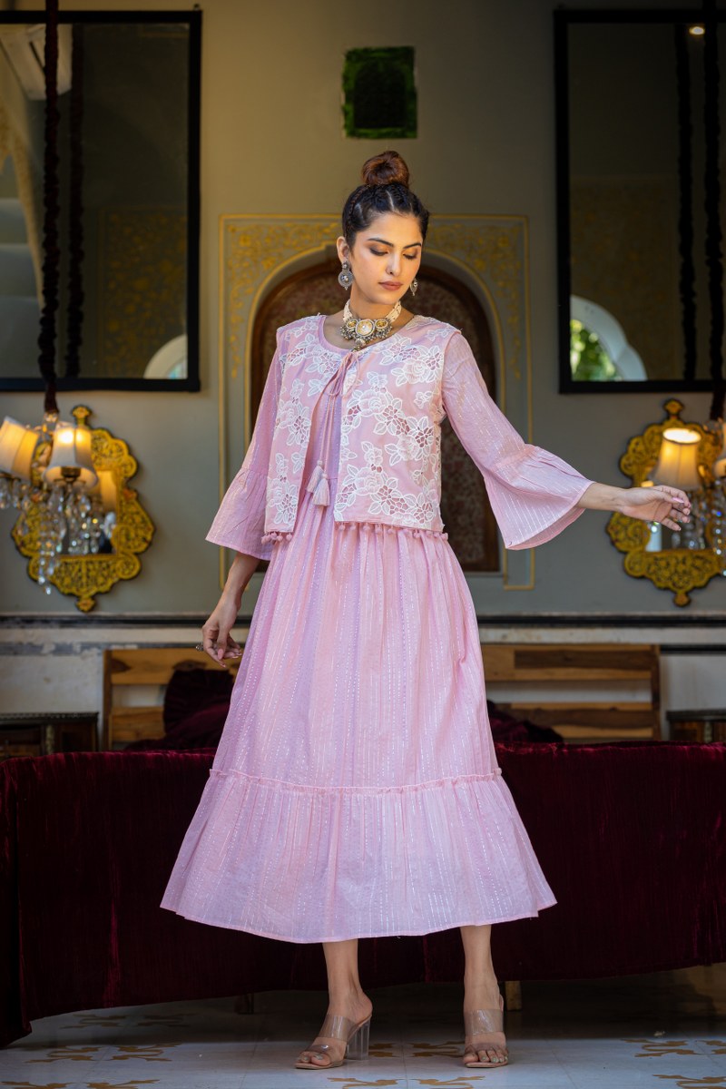 Stylish Pink Long gown