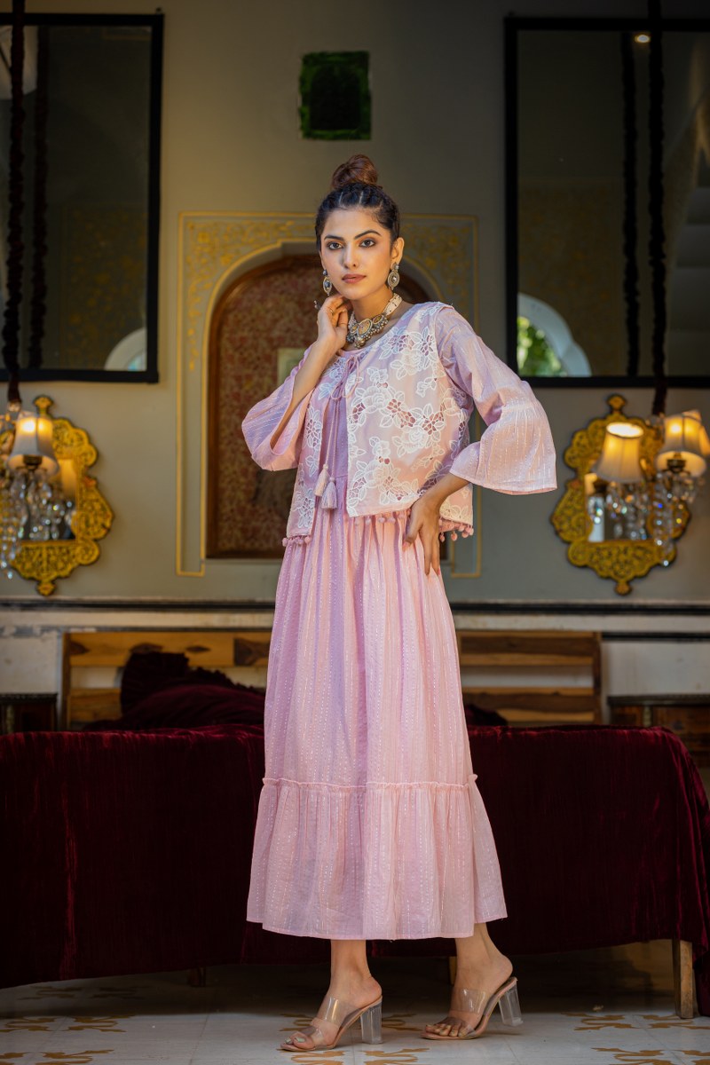 Stylish Pink Long gown
