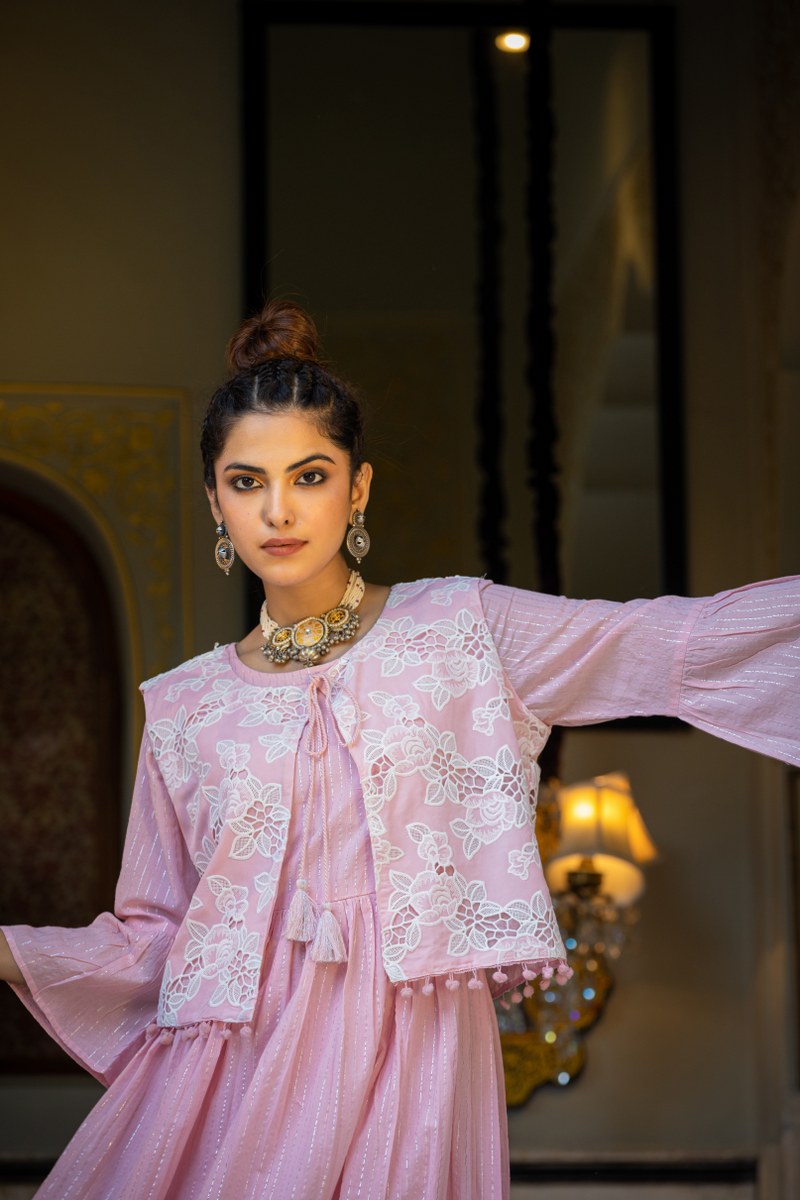 Stylish Pink Long gown