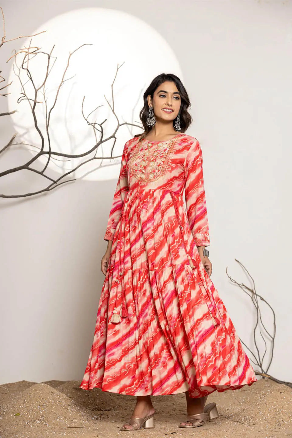 Red rayon dress sales