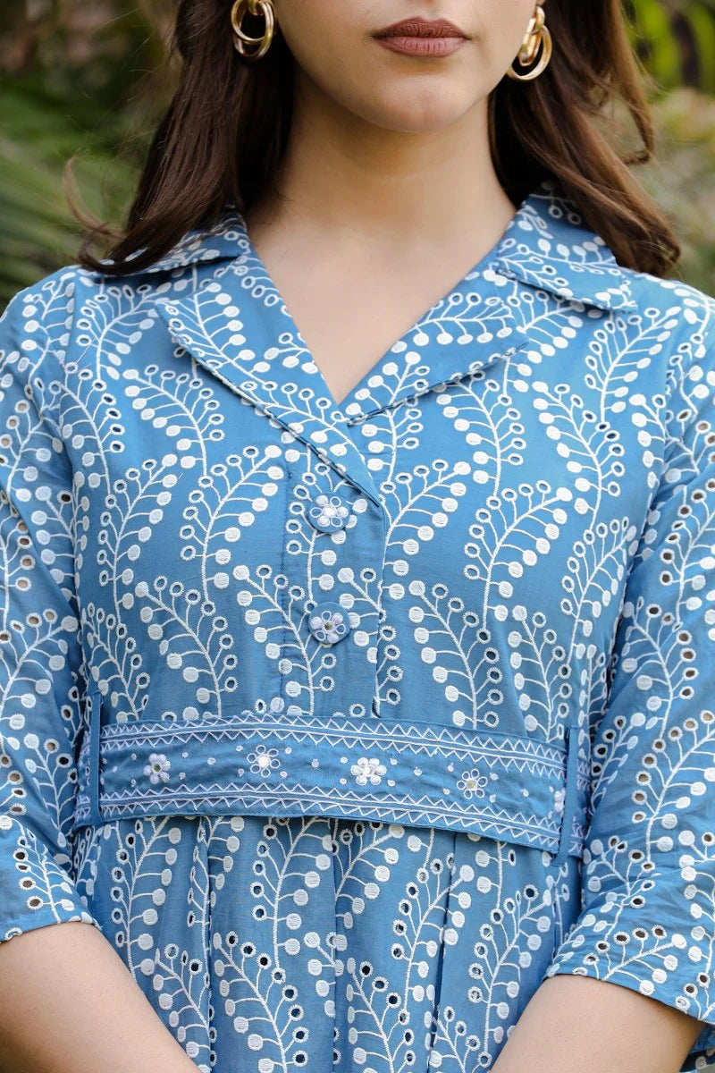 Blue Printed Coord Set🤩