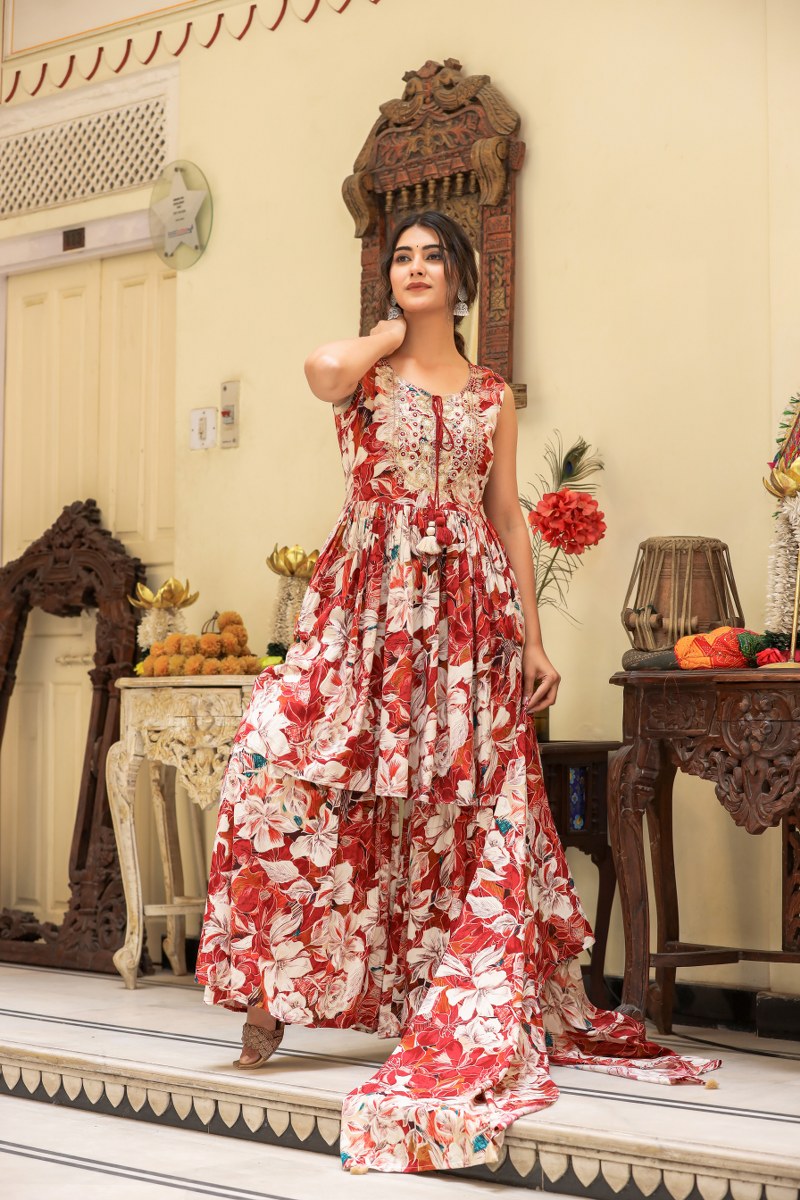 Elegant Rayon Sharara Set