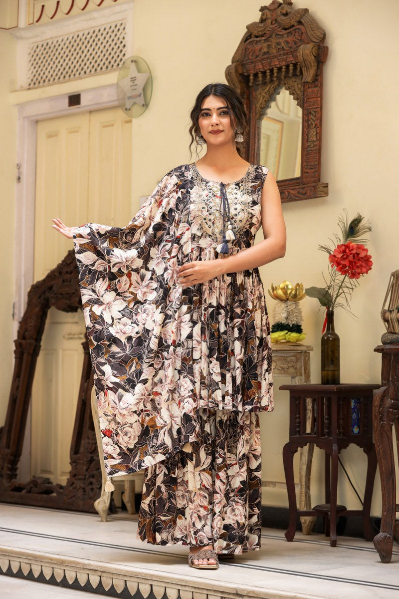 Elegant Rayon Sharara Set
