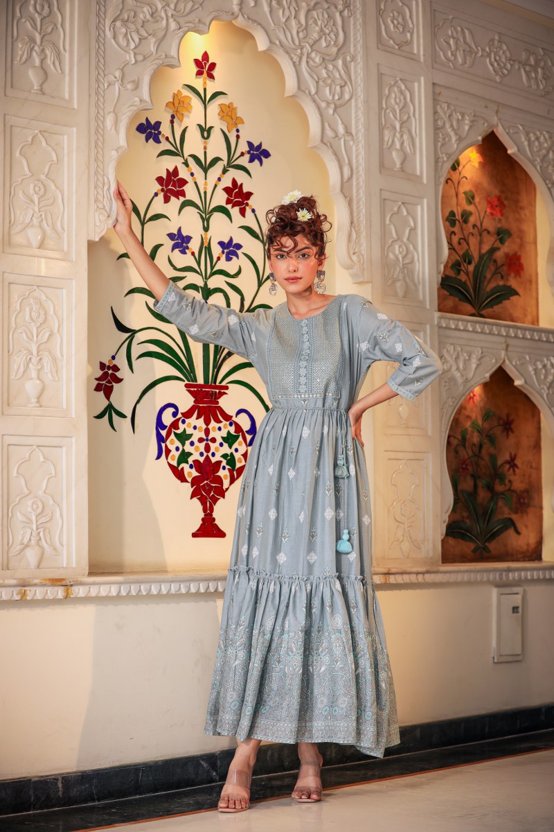 Stylish Cotton Long Gown