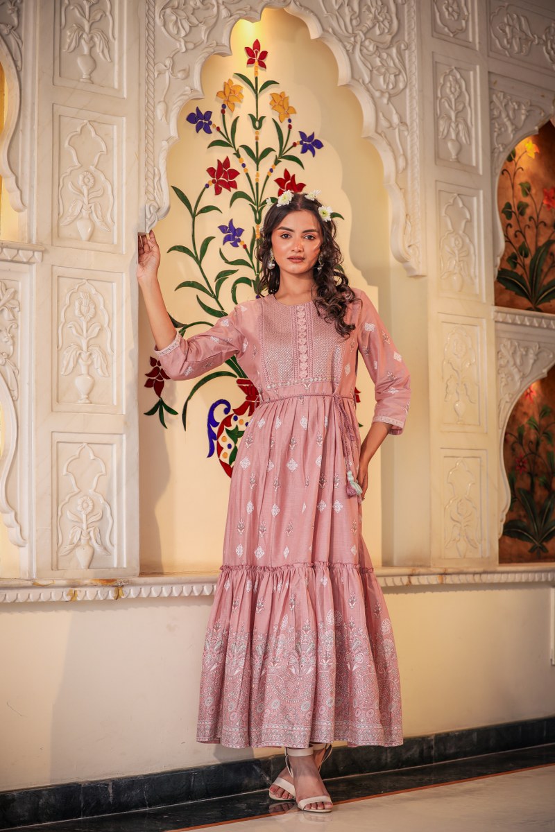 Stylish Cotton Long Gown