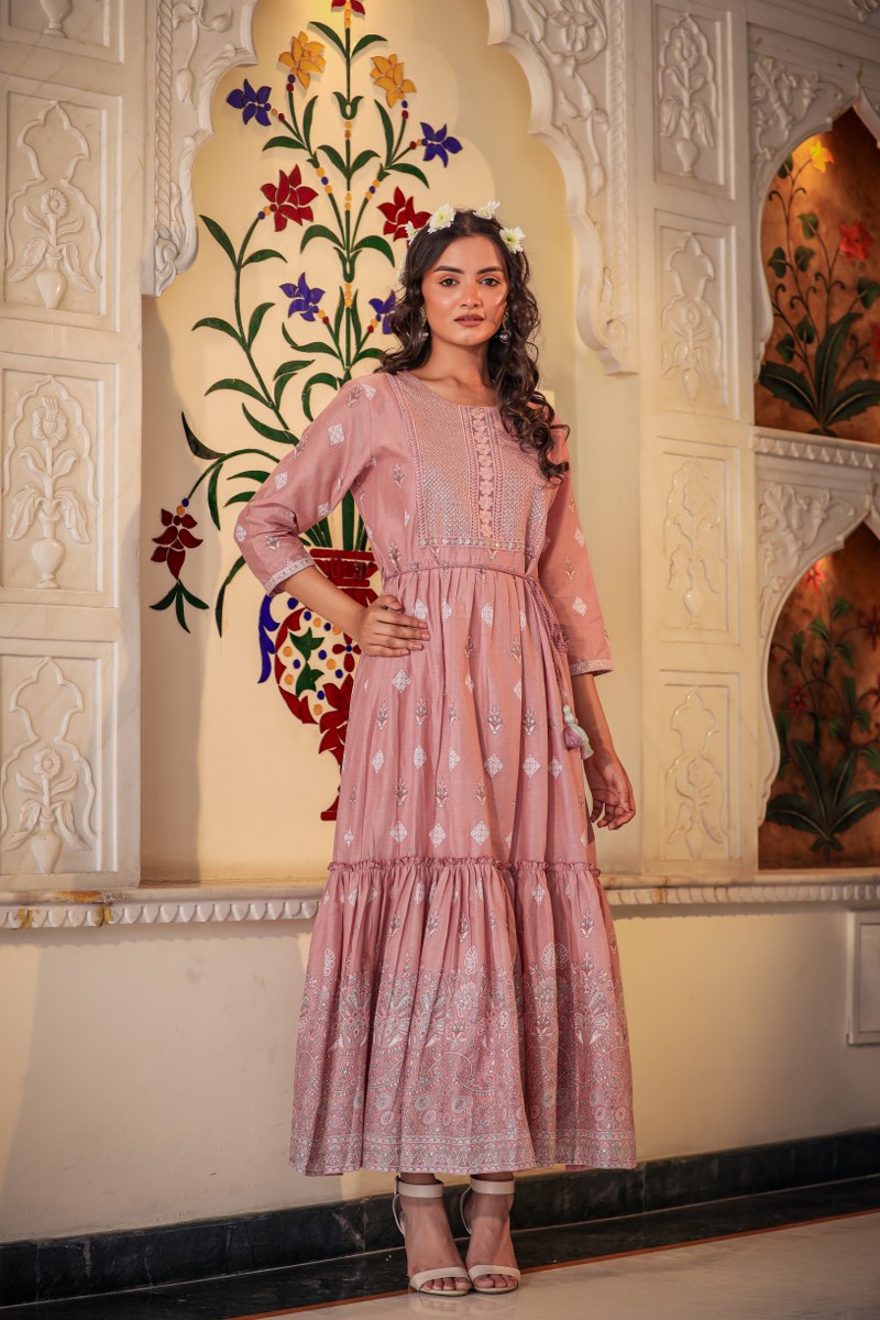 Stylish Cotton Long Gown