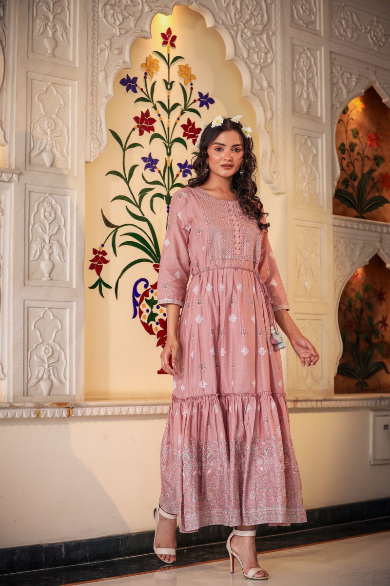 Stylish Cotton Long Gown