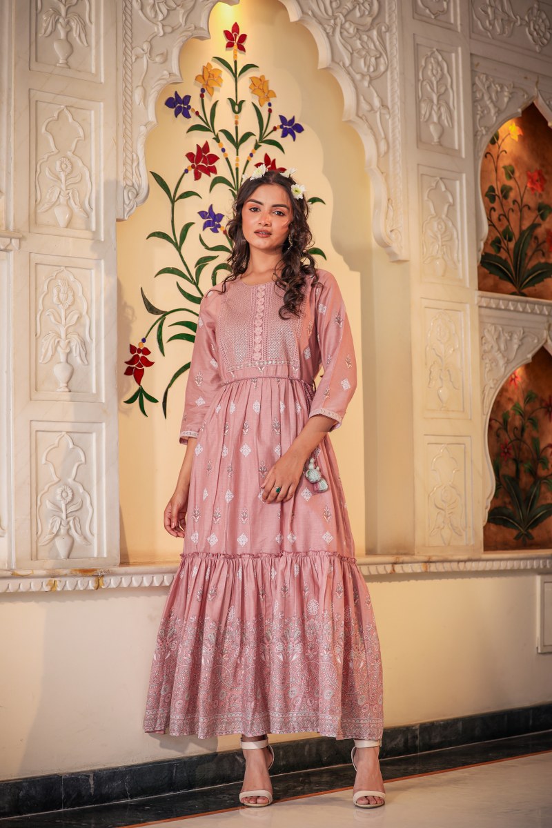 Stylish Cotton Long Gown