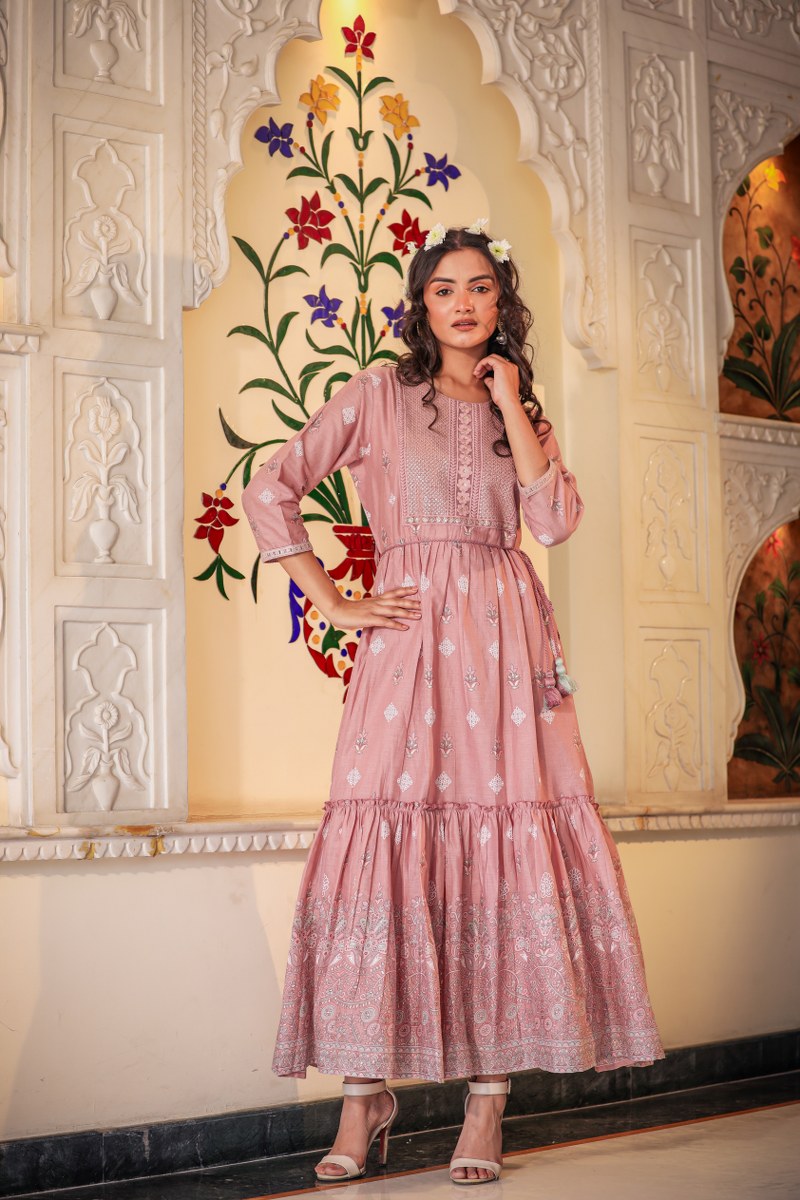 Stylish Cotton Long Gown